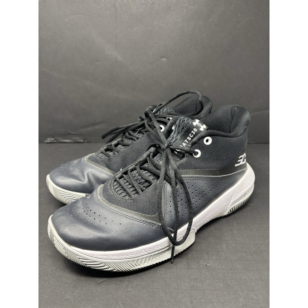 Under Armour UA SC 3ZER0 IV Basketball Sneakers Shoes Black / White Men's 11 - Picture 1 of 10